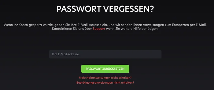 Passwort wiederherstellen Bild