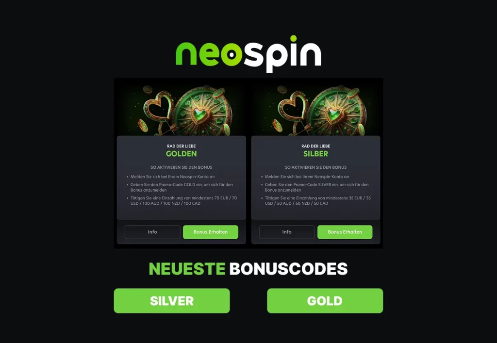 Neuester Neospin-Bonuscode