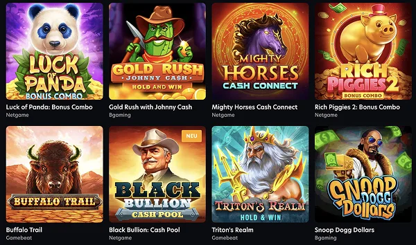 Spiele von Top-Anbietern